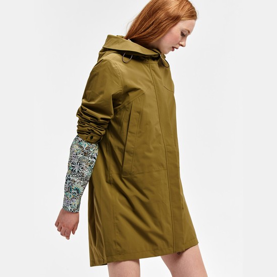 Aigle Long Waterproof And Breathable Parkas Women Olive ZA-70924